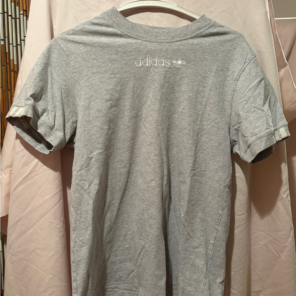 Adidas Light Gray Short Sleeve Tee